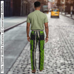 Men's African Print Ankara Trousers, Bold Chevron Tribal Cargo Pants