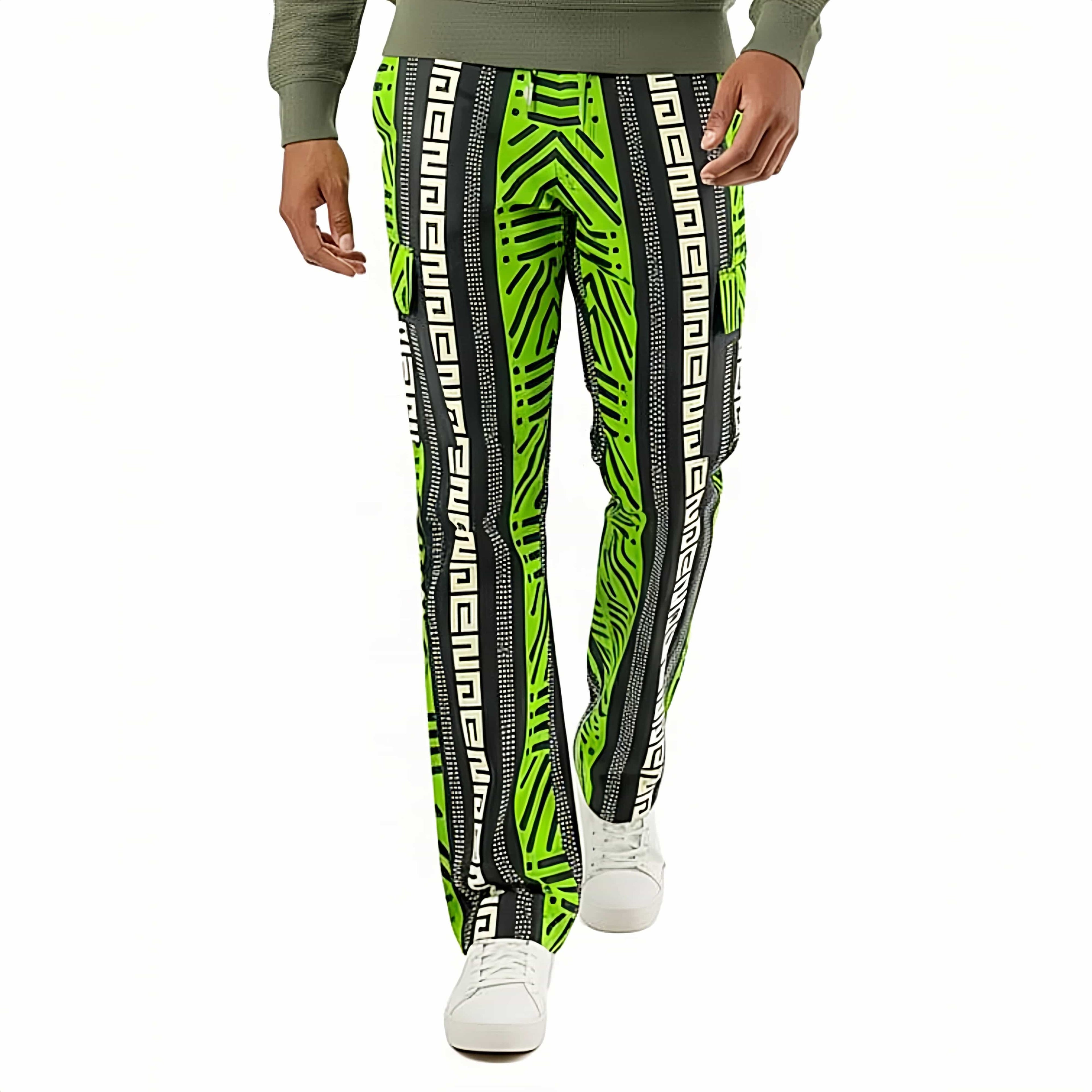 TRIBALCHEV African Print Men's Trousers