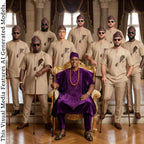 Brown Royal Yoruba Agbada, Beige Groomsmen Kaftan, Nigerian Wedding Menswear