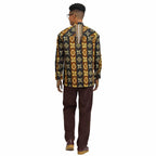 African Print Casual Long Sleeve Shirt