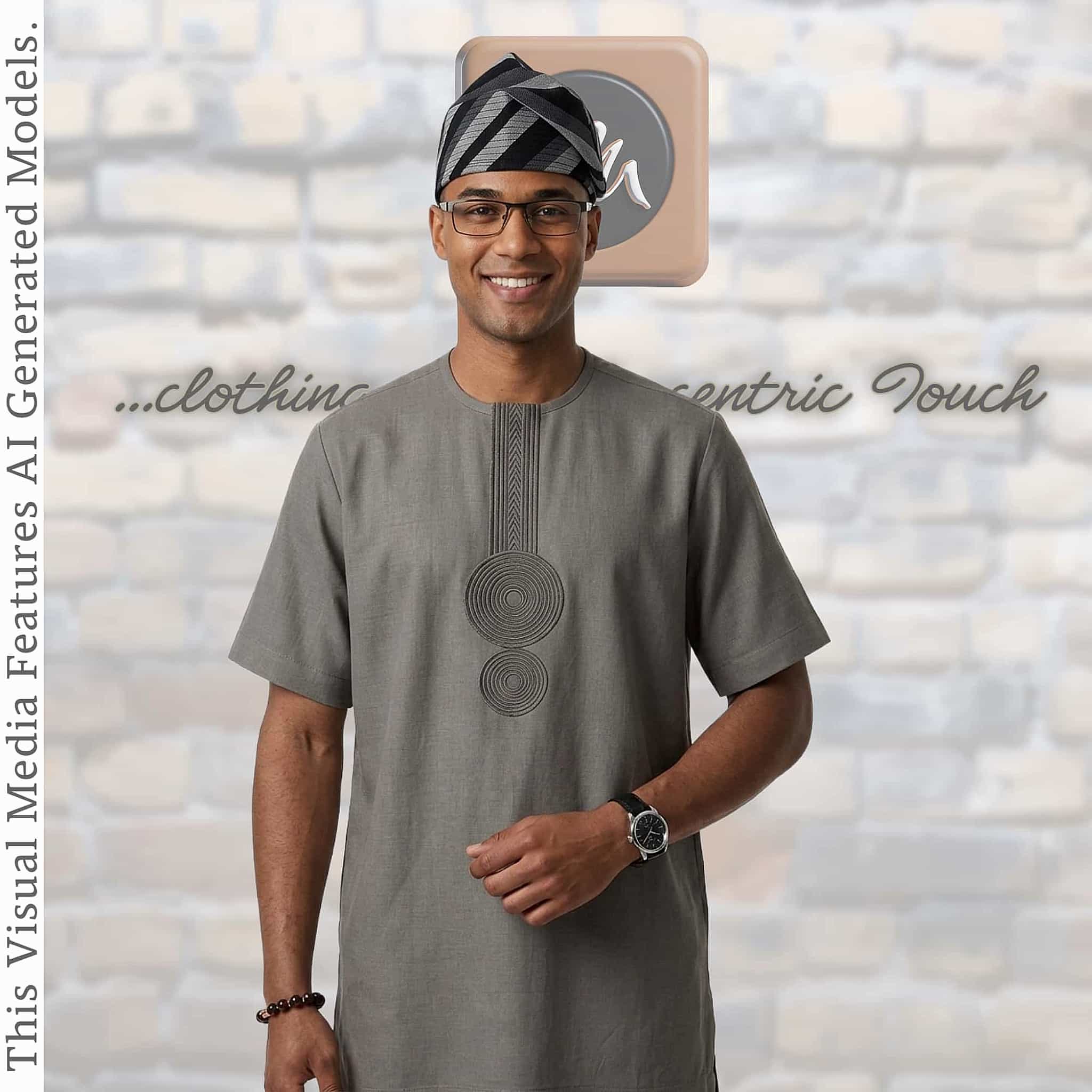 African Men's Traditional Gobi Cap
