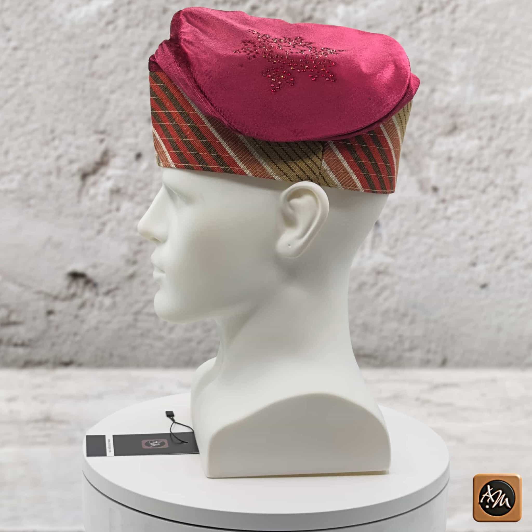 ỌWỌADE Embroidered Velvet Yoruba Cap