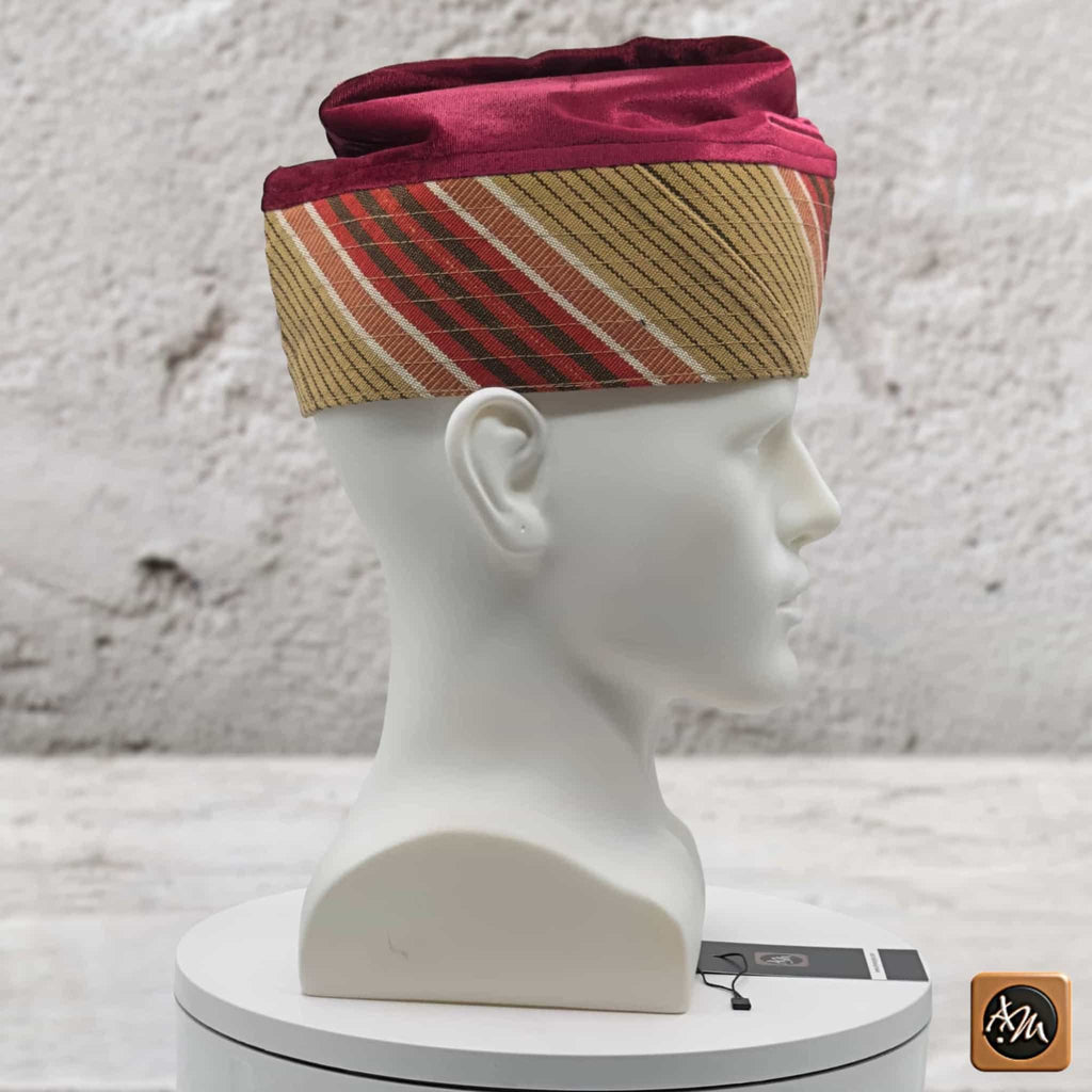 ỌWỌADE Embroidered Velvet Yoruba Cap
