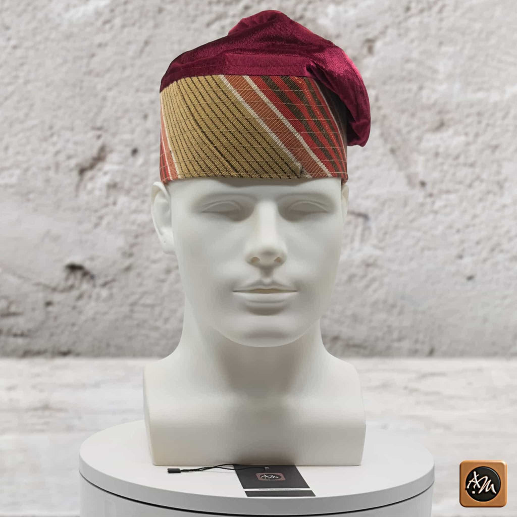 ỌWỌADE Embroidered Velvet Yoruba Cap