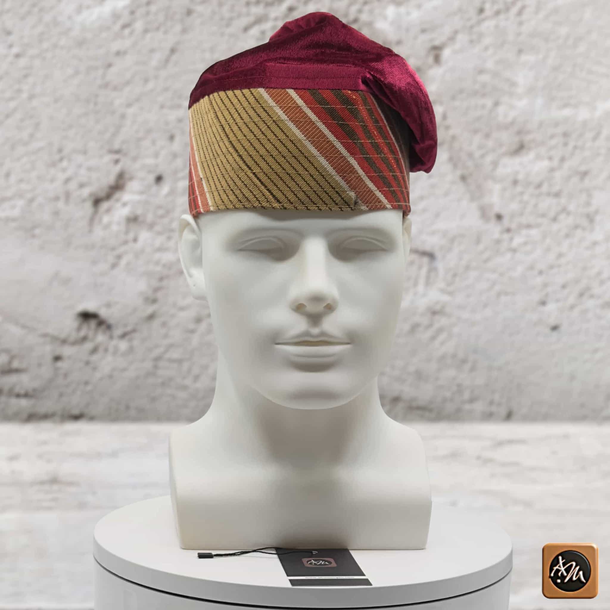 ỌWỌADE Embroidered Velvet Yoruba Cap