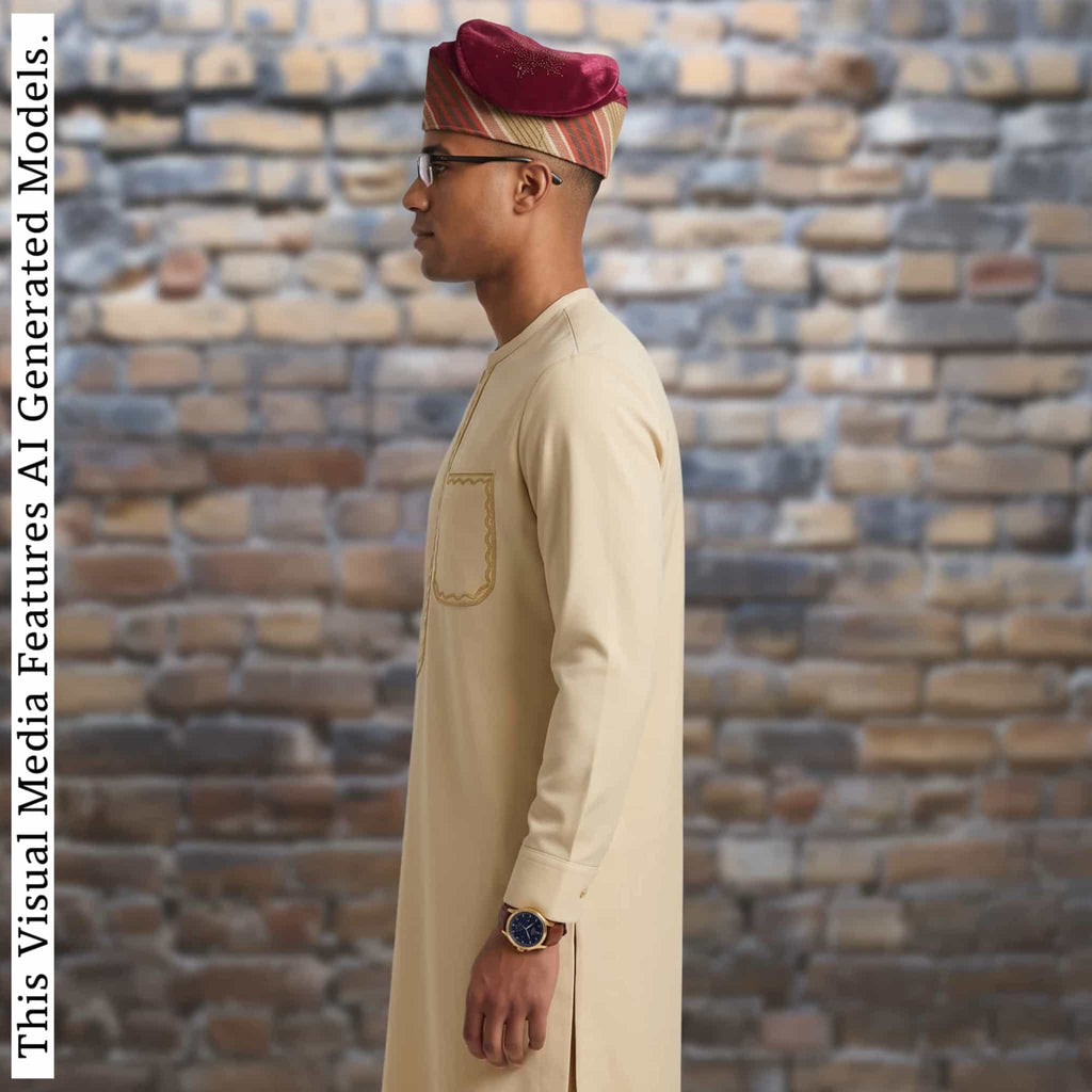 ỌWỌADE Embroidered Velvet Yoruba Cap