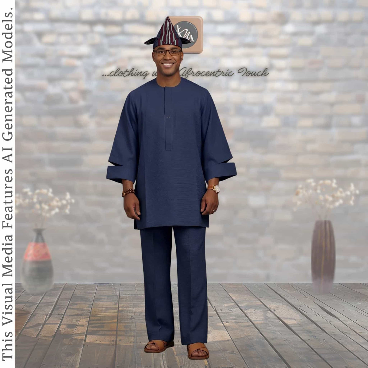 Yellow Senator Wear Two Piece Set, Handmade African Suit, Nigerian Wedding Attire