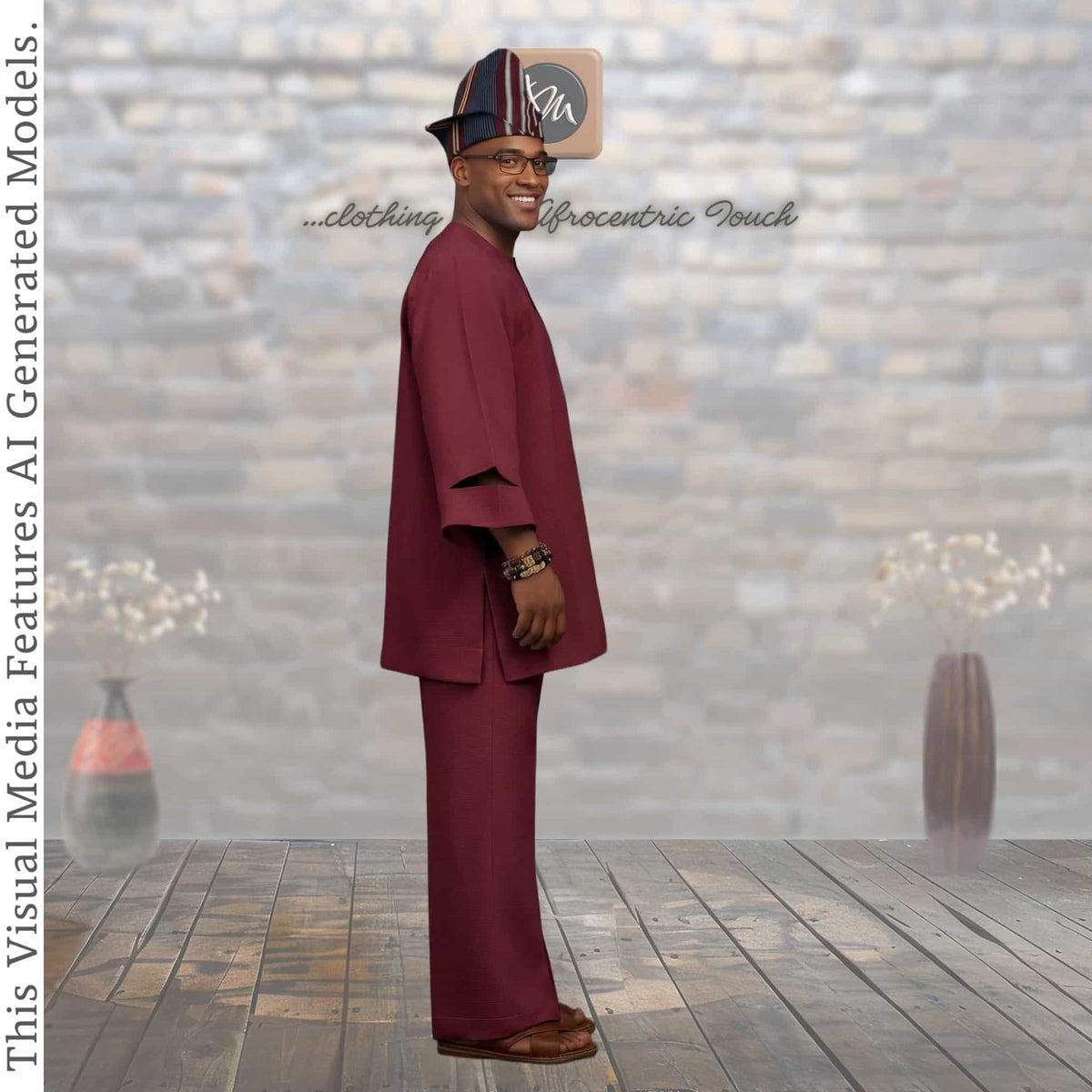 Yellow Senator Wear Two Piece Set, Handmade African Suit, Nigerian Wedding Attire