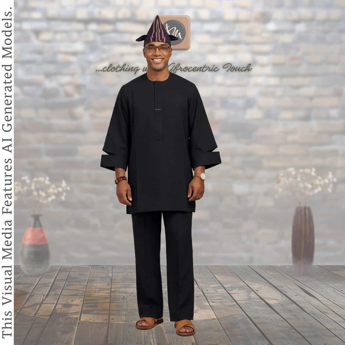 Yellow Senator Wear Two Piece Set, Handmade African Suit, Nigerian Wedding Attire
