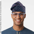 Yoruba Aso Oke Fila: African Men's Traditional Gobi Cap