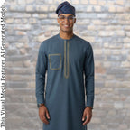 Yoruba Aso Oke Fila: African Men's Traditional Gobi Cap