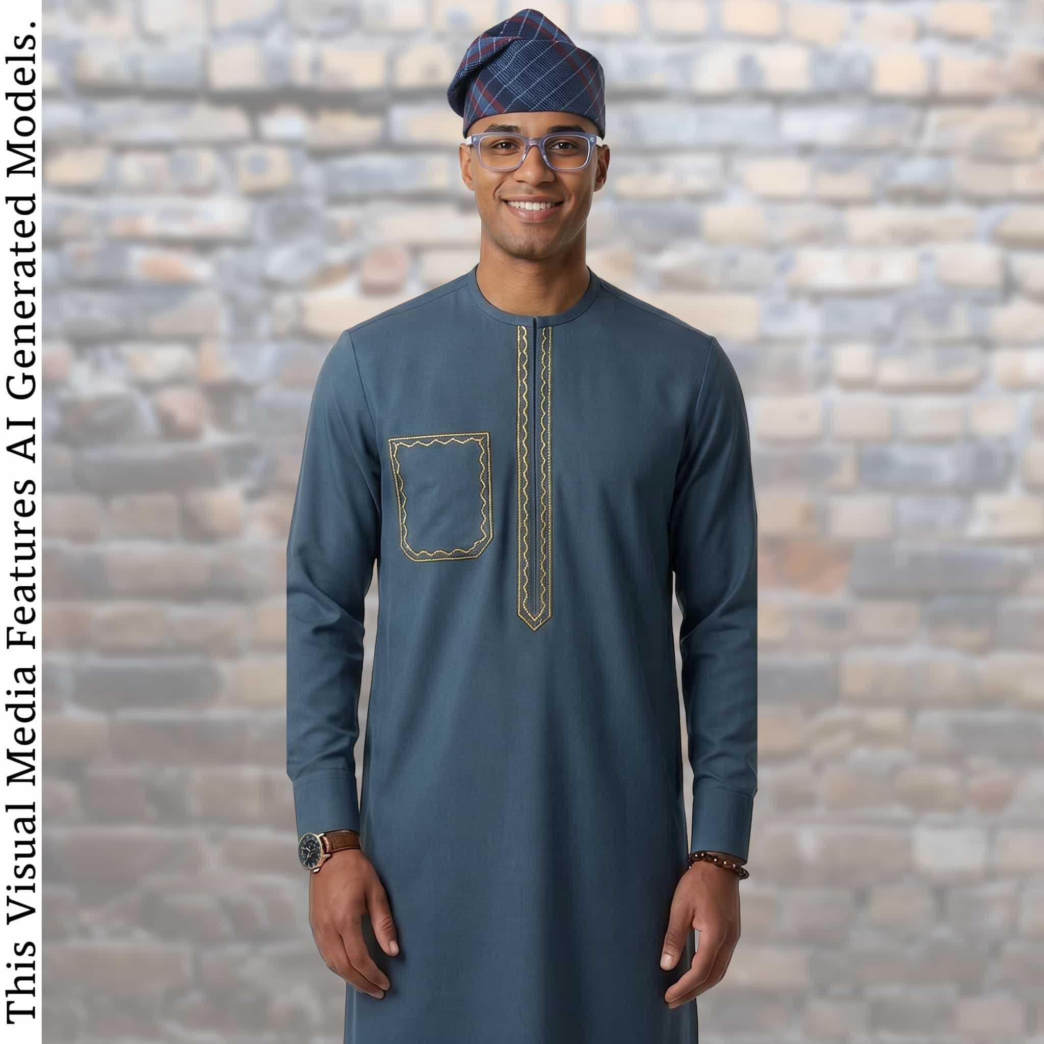 Yoruba Aso Oke Fila: African Men's Traditional Gobi Cap