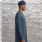 Yoruba Aso Oke Fila: African Men's Traditional Gobi Cap