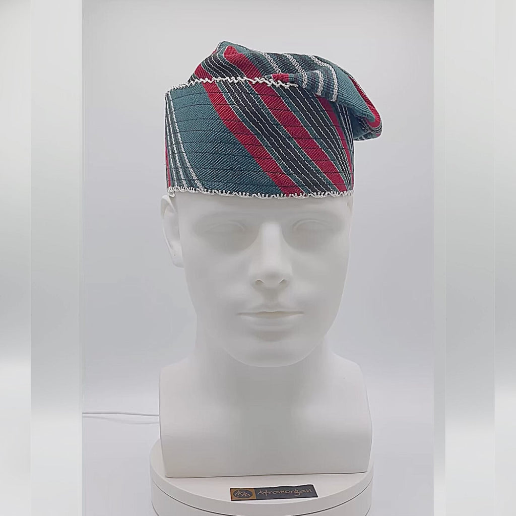 Knitted Yoruba Aso Oke Fila