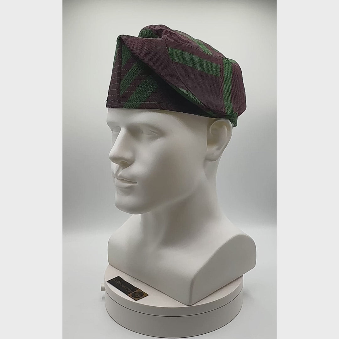 ADEBAYO Yoruba Aso Oke Fila: African Men's Traditional Gobi Cap