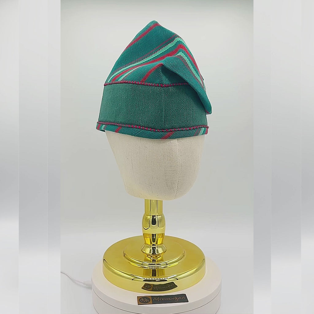 2GGREEN2 Yoruba Aso Oke Fila