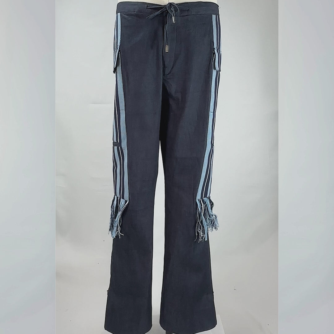 African Denim Patchwork Trousers – Afromorgan