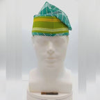 Green Yoruba Aso Oke Fila