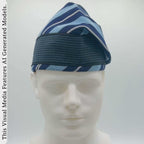 Yoruba Aso Oke Fila: African Men's Traditional Mixed match Gobi Cap
