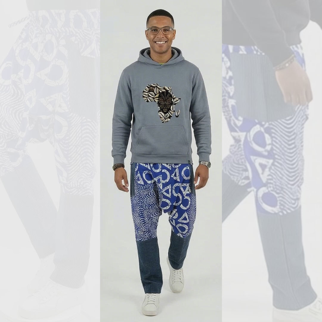 GBARADA African Ankara Print Harem Pants